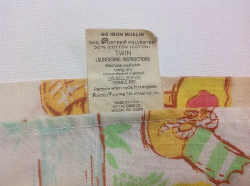 Vintage Strawberry Shortcake Flat Twin Bed Sheet Fabric Bonus Am Greetings 80s