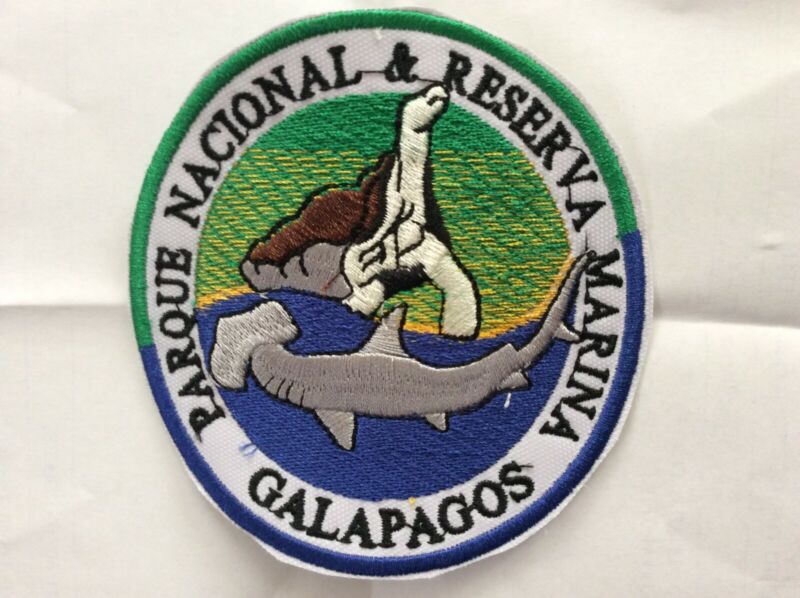 Patch Galapagos National Park Ecuador Turtle Shark Souvenir South America
