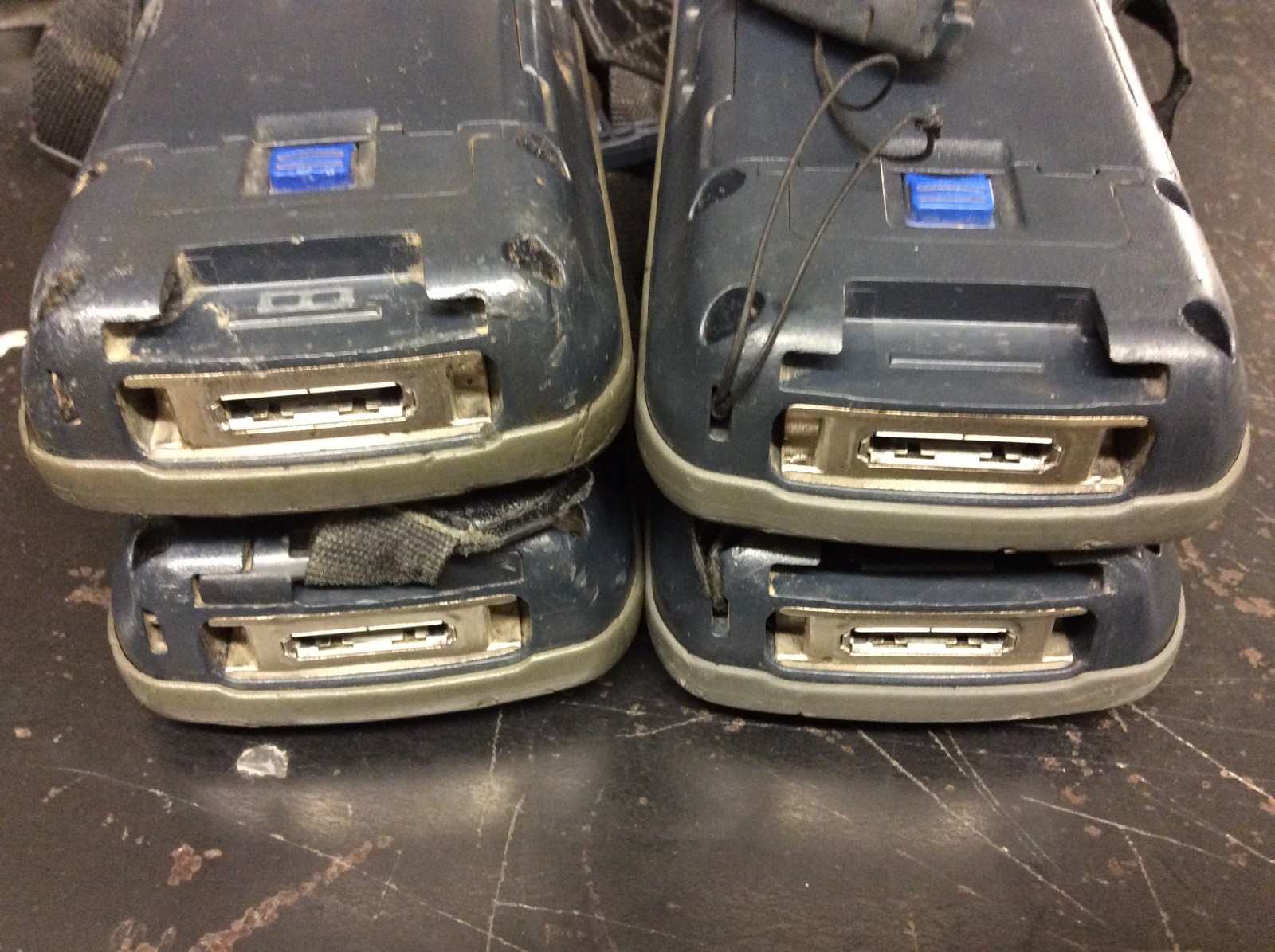 4x Intermec Handheld Scanners w/ Charging Station CN70e