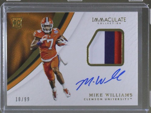 2017 Panini Immaculate Collection Collegiate Mike Williams #112