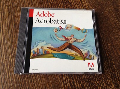 Adobe Acrobat 5.0 Full Version 5.0.5 CD Serial included NEW, Sealed