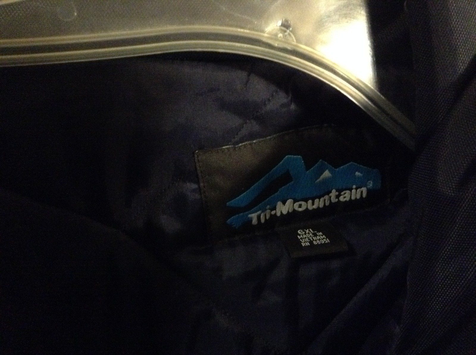 Tri-Mountain Men's Windproof Nylon Long Sleeve Pockets Full Zip Jacket