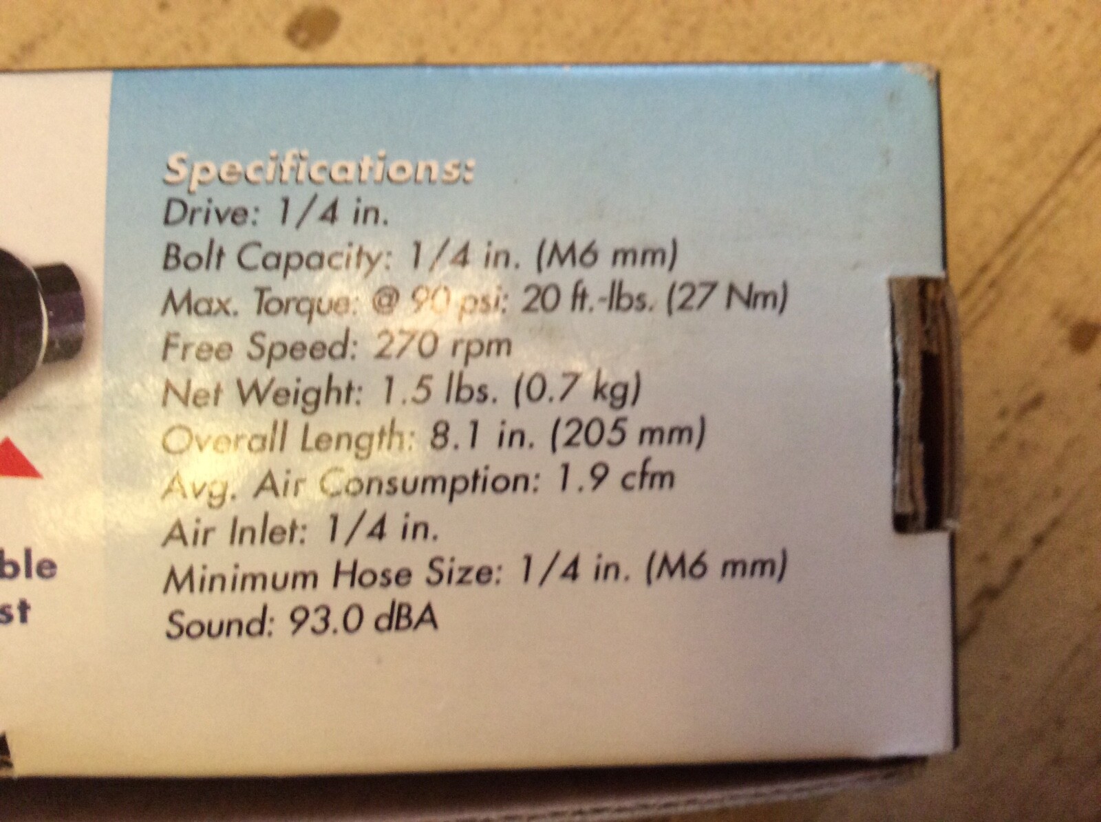 Air Nesco Np 718 Ratchet Wrench 1/4Dr Air No-Spread Head And Ergo