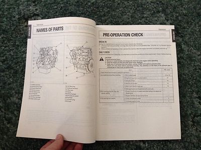 B-1418 - A New Original Operators Manual for a Kubota Z482-E, D662-E Engines.