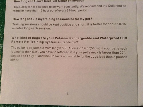 JM Petrainer Dog Collar