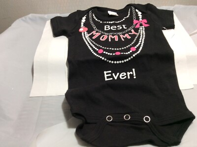BEST MOMMY EVER BABY BODYSUIT GANZ NEW WITH TAG NEWBORN COTTON ONE PIECE