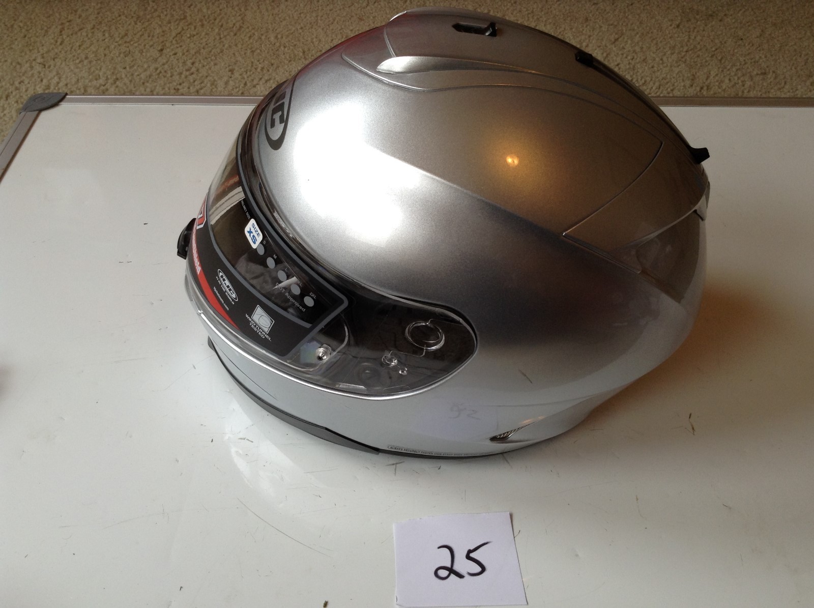 HJC HELMET IS-17 SHIELD XS SILVER | eBay