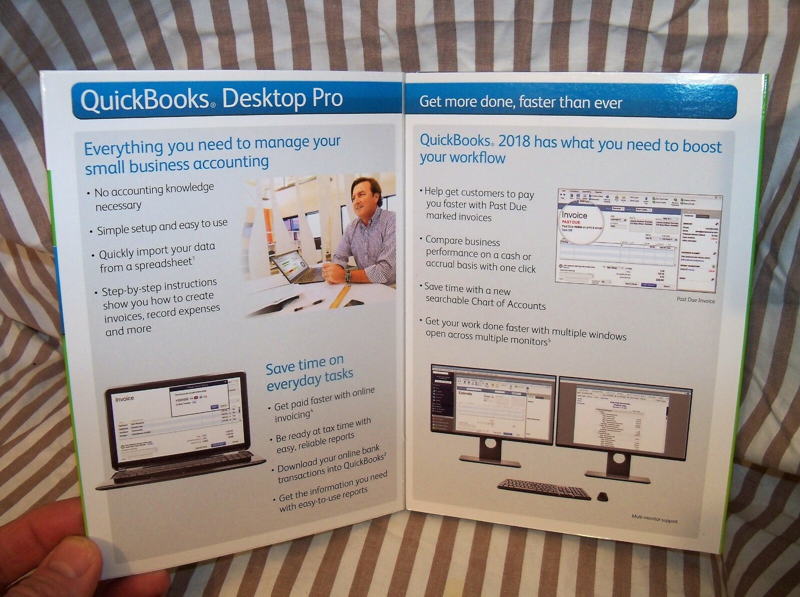 NEW Intuit QuickBooks Desktop Pro 2018 Small Business Accounting Software USA