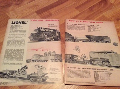 1963 LIONEL O HO Trains HO motor racing catalog