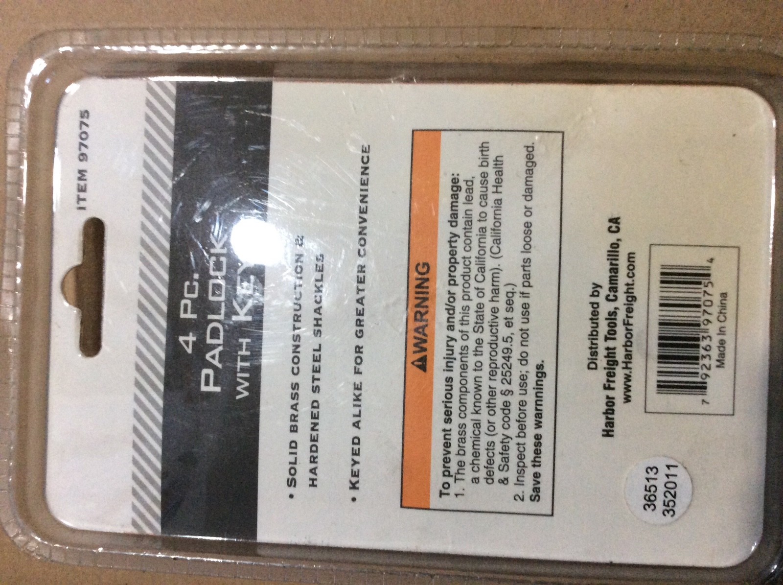 Bunker Hill Security Padlock Set 4 Pc Travel Cases Sports Bags Tool Box Safety