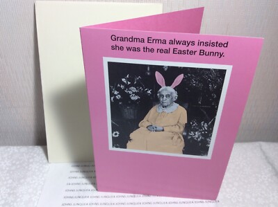 RSVP EASTER GREETING CARD New w/Envelope  Grandma Erma  Funny Easter Card!