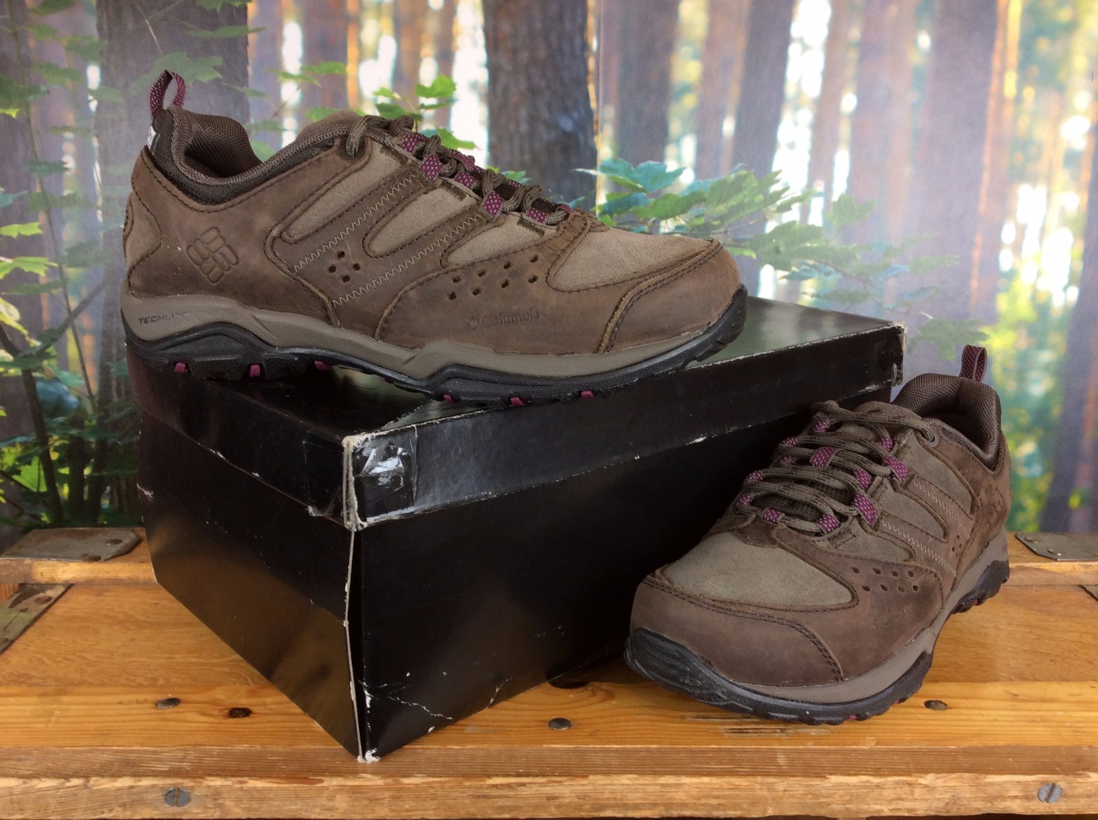 COLUMBIA LADIES UK 4 EU 37 BROWN PEAKFREAK XCRSN SHOES RRP £95