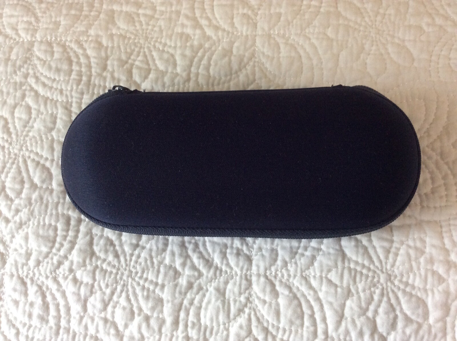 Longines Embossed Navy Blue Zip Watch Travel or Storage Box