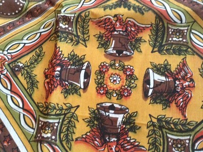 Vintage Colonial Themed Fabric - 69