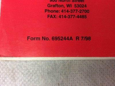 GENUINE Tecumseh 695244A Manual Repair/Over Head Valve Service