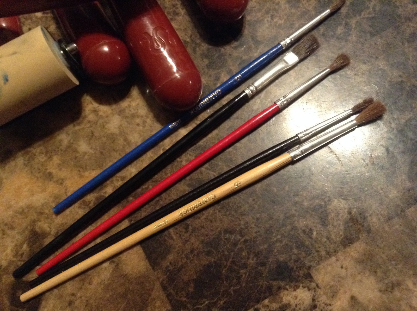 6 SPEEDBALL ART PRODUCTS SOFT RUBBER BRAYER 3 of 4171 and 3 4170, 2 & 1-1/2 INCH