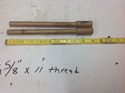(2) Drillco 5/8'' x 10'' x 11 Thread Concrete Masonry Core Drill Bit NOS