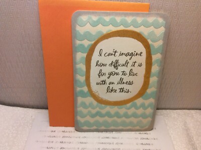 HALLMARK THINKING ABOUT YOU GREETING CARD New w/envelopes ''Difficult it is for.''