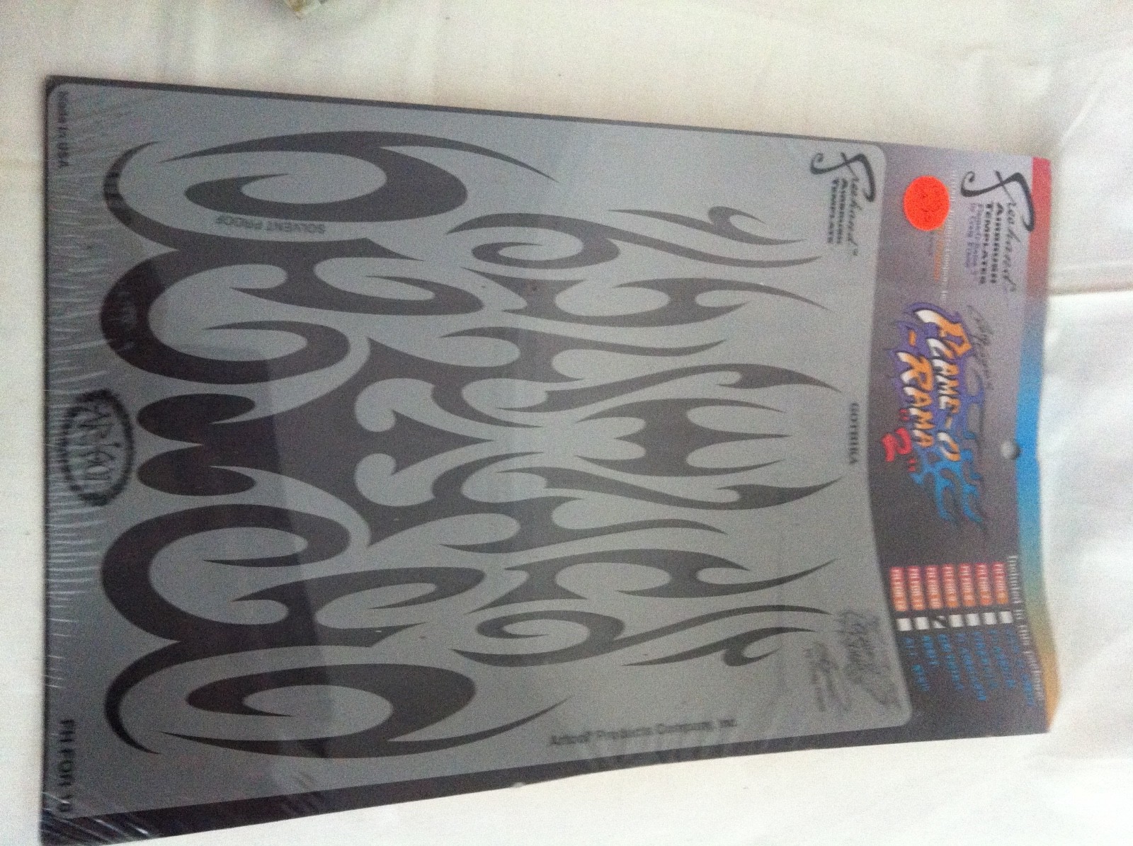 2 RARE Artool Freehand Craig Fraser Flame O Rama 2 fire Airbrush Paint Stencil