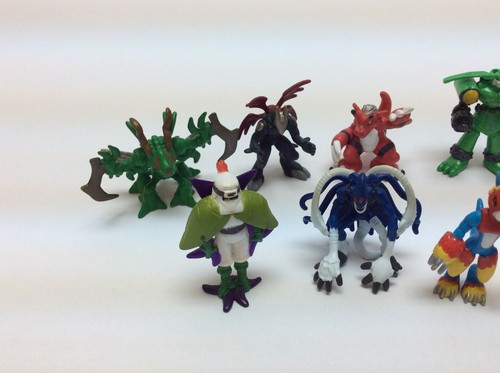 Lot of 10 HT Bandai Digimon Digital Monster Mini Figures 1999-2001 1-2