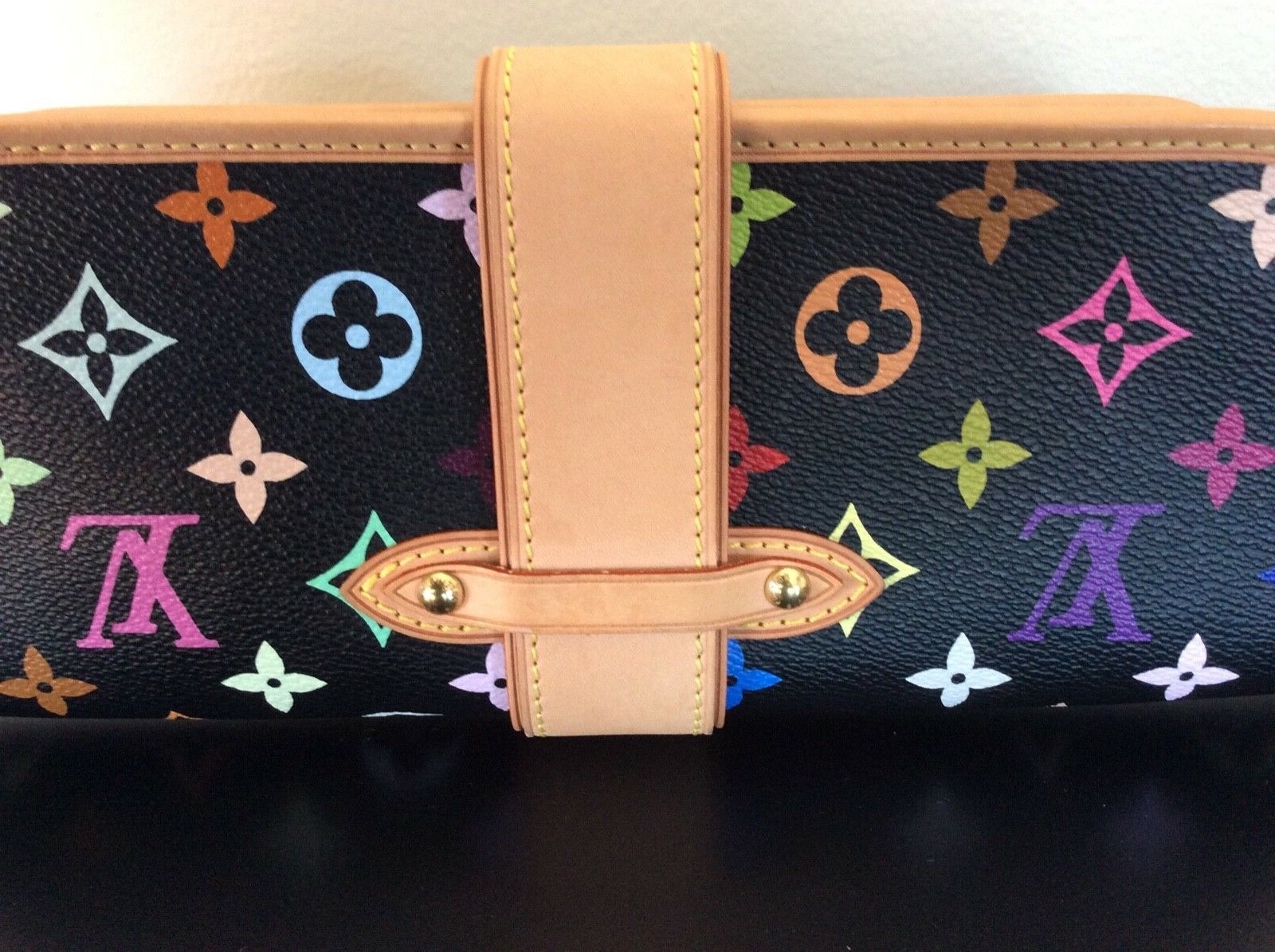 Authentic LOUIS VUITTON Shirley Hand Bag Monogram Multicolor BK M40050 AK18049