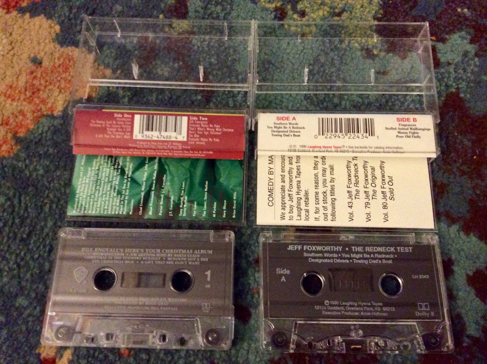 Blue Collar Comedy 2 Cassette Lot JEFF FOXWORTHY Bill Engvall Christmas VG