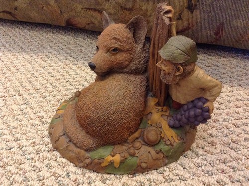Retired Tom Clark Gnome & Fox - Sour Grapes - 1993  W/ Certificate
