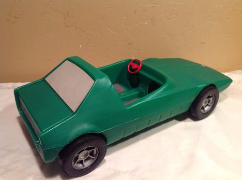 Vintage W. Germany Sand Buggy Green Plastic Barbie Doll Toy Race Sports Car