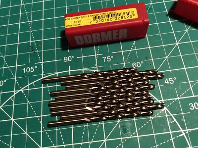 10 pc Dormer #18 HSS Cobalt Jobber NAS 907 Type J Gold A745 New (535)