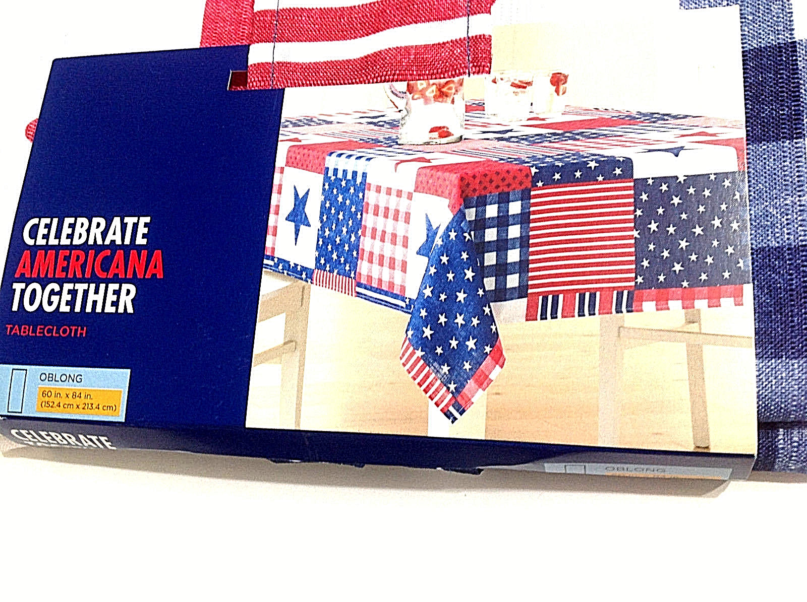 Patriotic July 4th Tablecloth 60