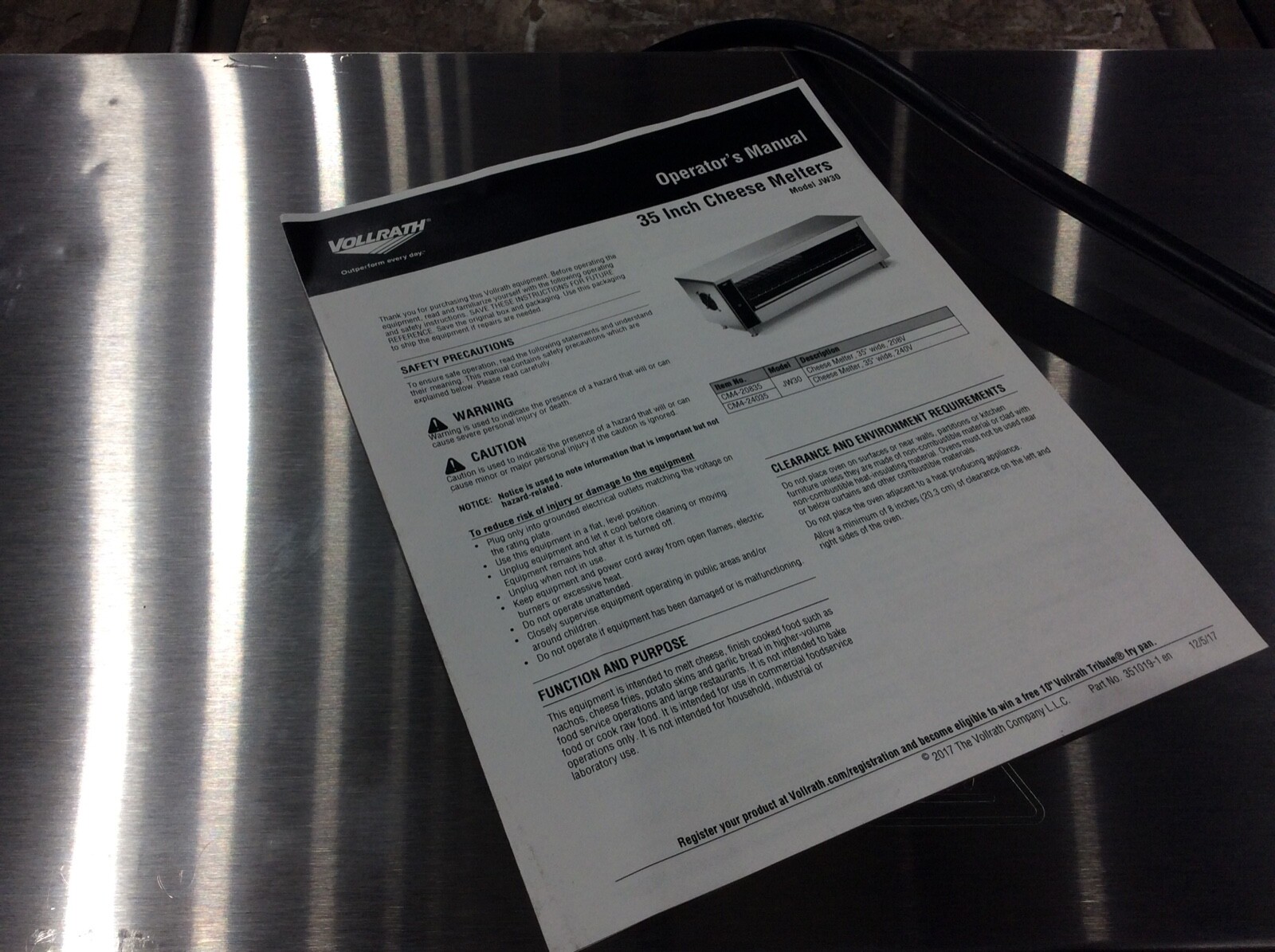 VOLLRATH CM4-24035 JW30 35