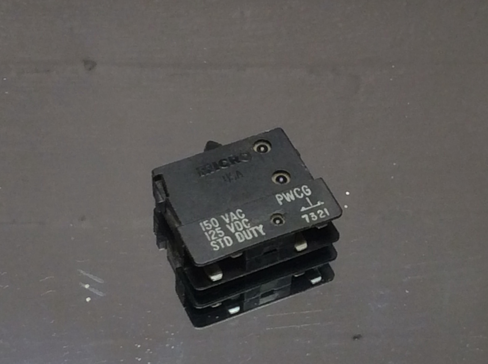 MICROSWITCH PWCG 150 VAC 125VDC STD DUTY 