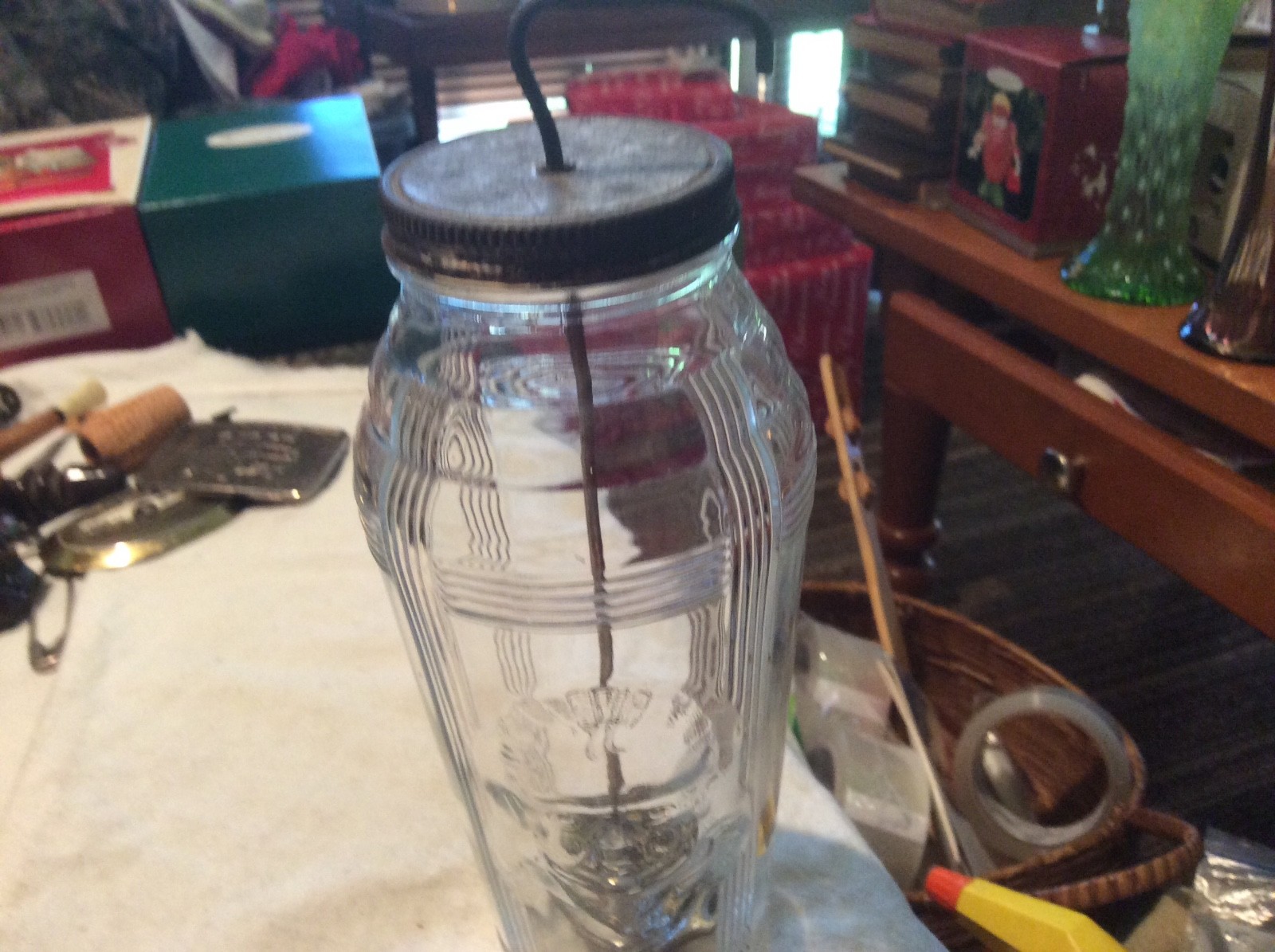 Antique Glass Baby Food Maker jar