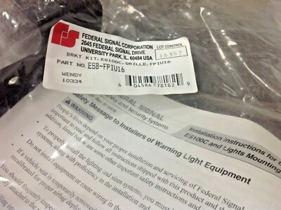 Federal Signal ESB-FPIU16 Mount, New In Package, for DYNA MAX Speaker