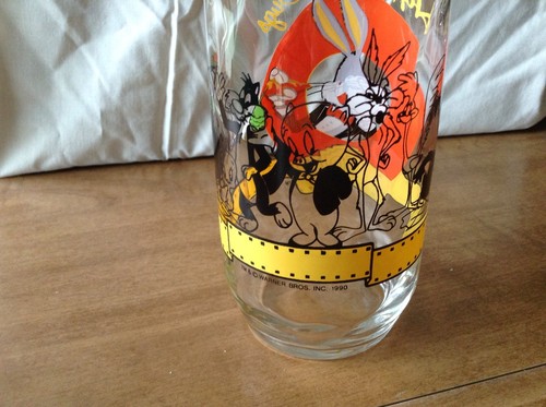 Happy Birthday Bugs Bunny Celebratory 50th Anniversary Warner Bros. Glass/1990