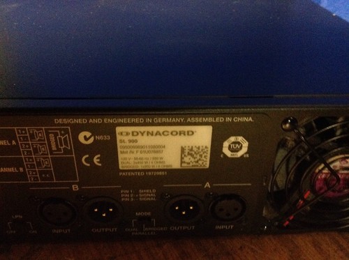 Dynacord Standard Precision Power Amplifier SL 900