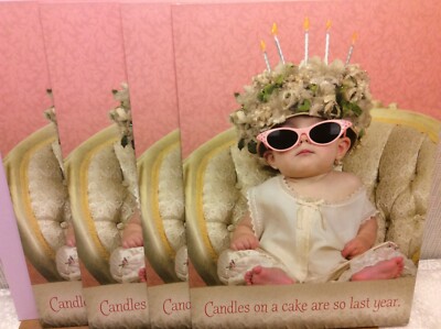 RSVP BIRTHDAY GREETING CARDS New w/Envelopes LOT 4   Candles on a cake are so..''