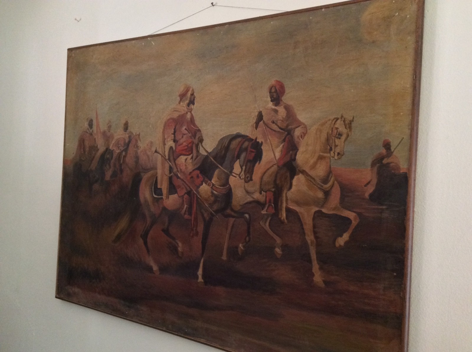 Adolf Schreyer Oil Painting Horsemen.