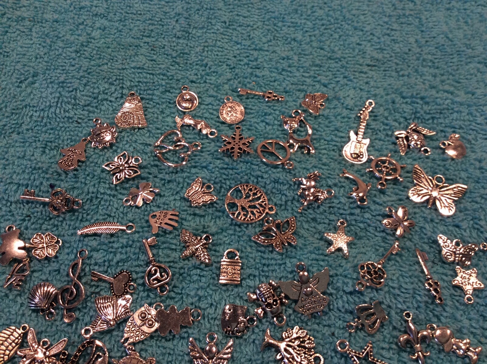 GRaB BaG LoT Of 103 ~ Mixed Theme STyLe Silver Charms Pendants