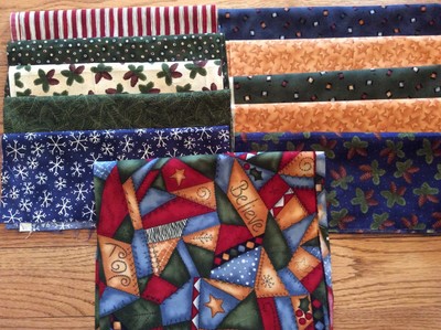 Moda Kathy Schmitz Christmas Cotton Quilt Fabric 11 Fat Quarters