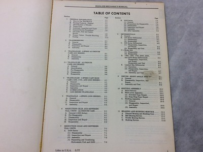 GENUINE Tecumseh Peerless Motion Drive Systems Service Manual 691218