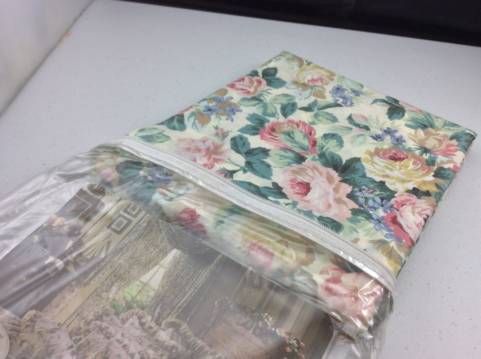 Vintage Croscill Multi Floral Decorative Fabric 2 Yards  / 92 