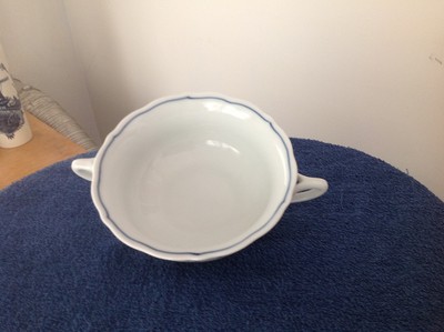 Blue Danube Cream Soup & Saucer
