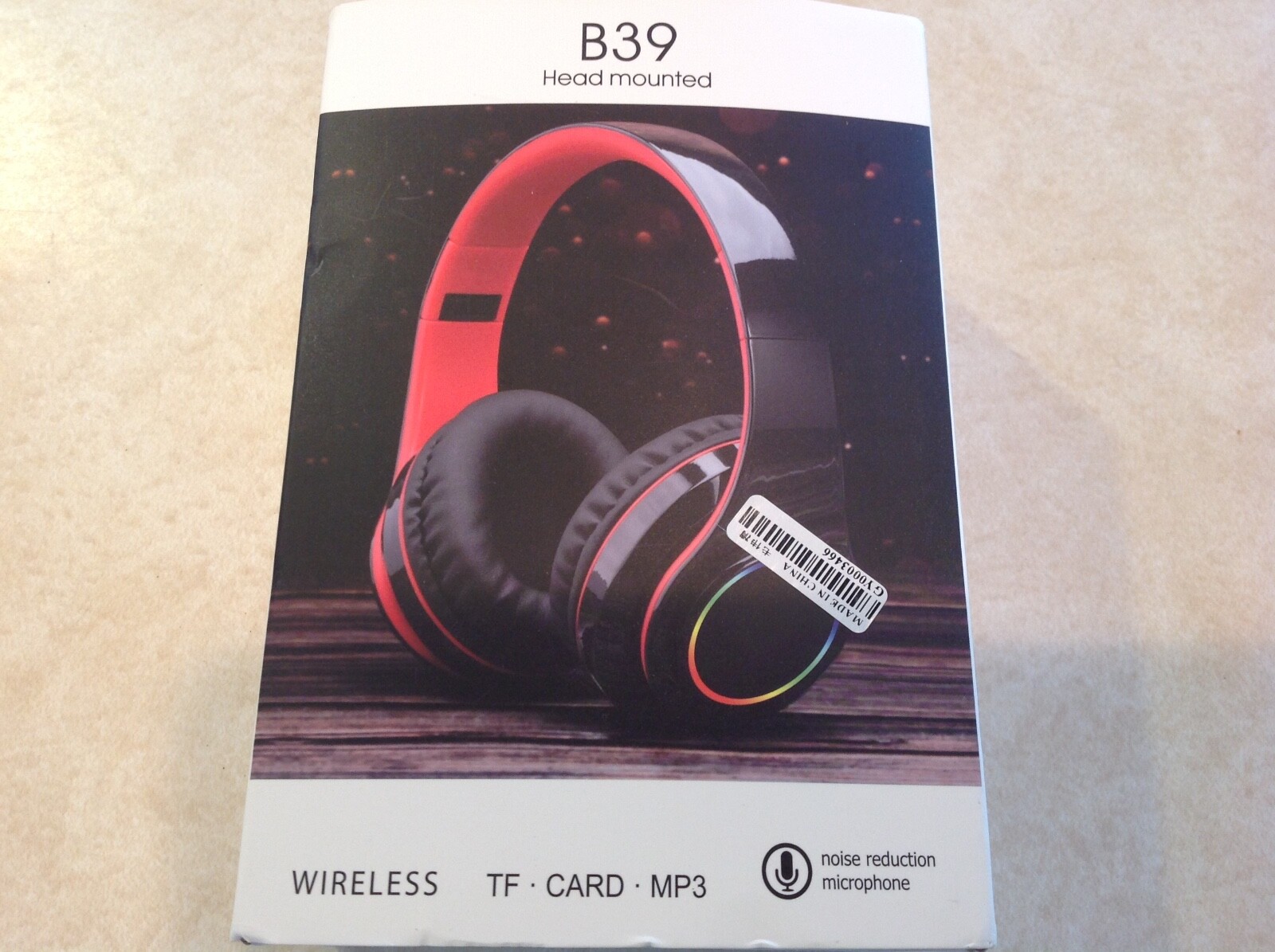 LIGHTING ワイヤレスヘッドホン B39 B39 Head-Mounted Light-Emitting Wireless BT Headset for Gamers