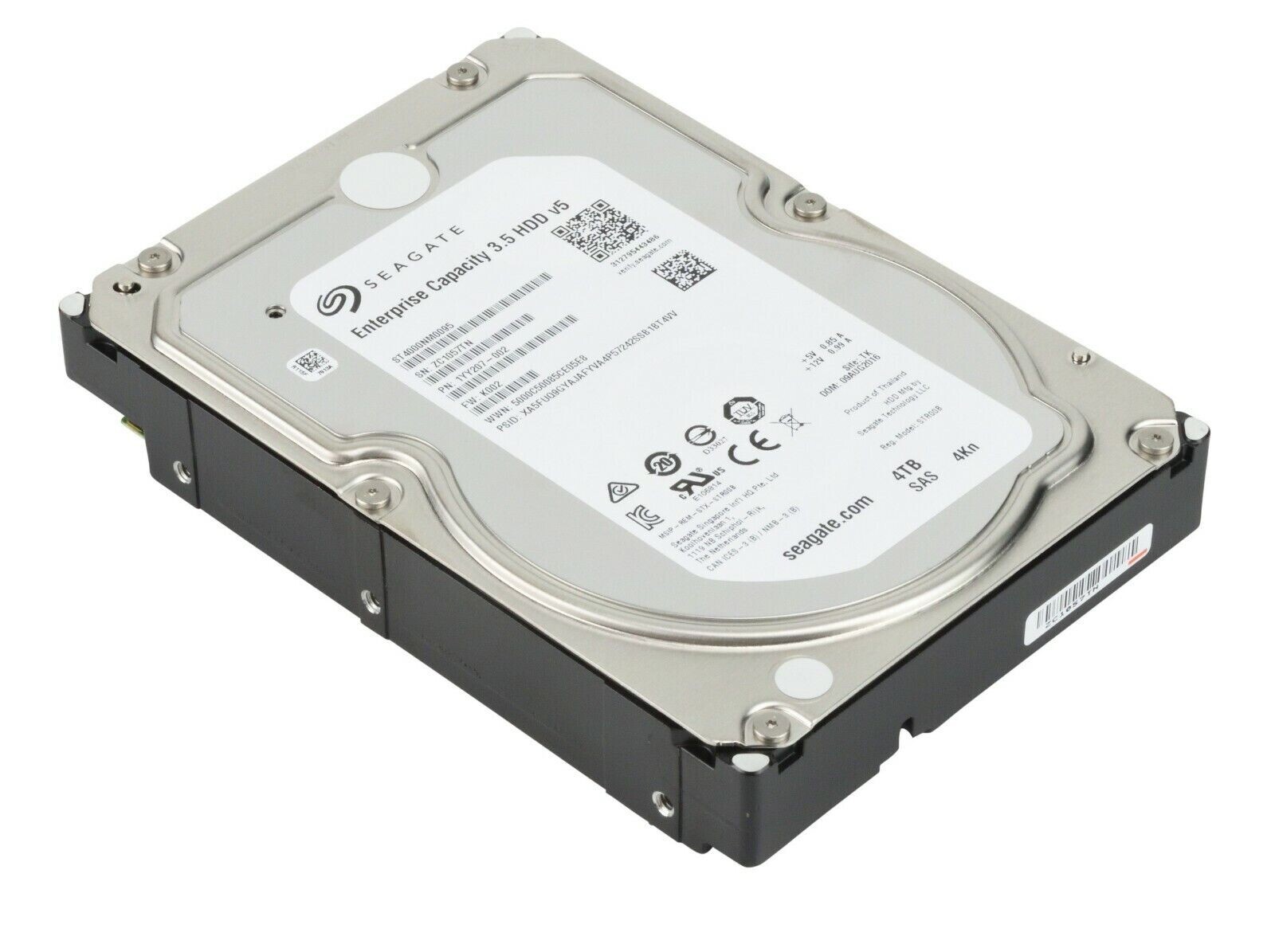 SEAGATE 4TB 7.2K 3.5'' 12Gb/s 4Kn SAS HDD ST4000NM0095 | eBay