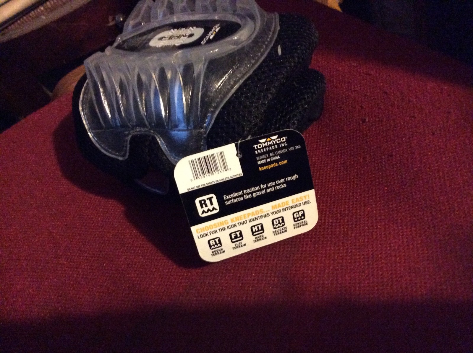 1 SET - TOMMYCO GEL 227 KNEE ARMOR GELITE KNEE PADS -  ROUGH TERRAIN