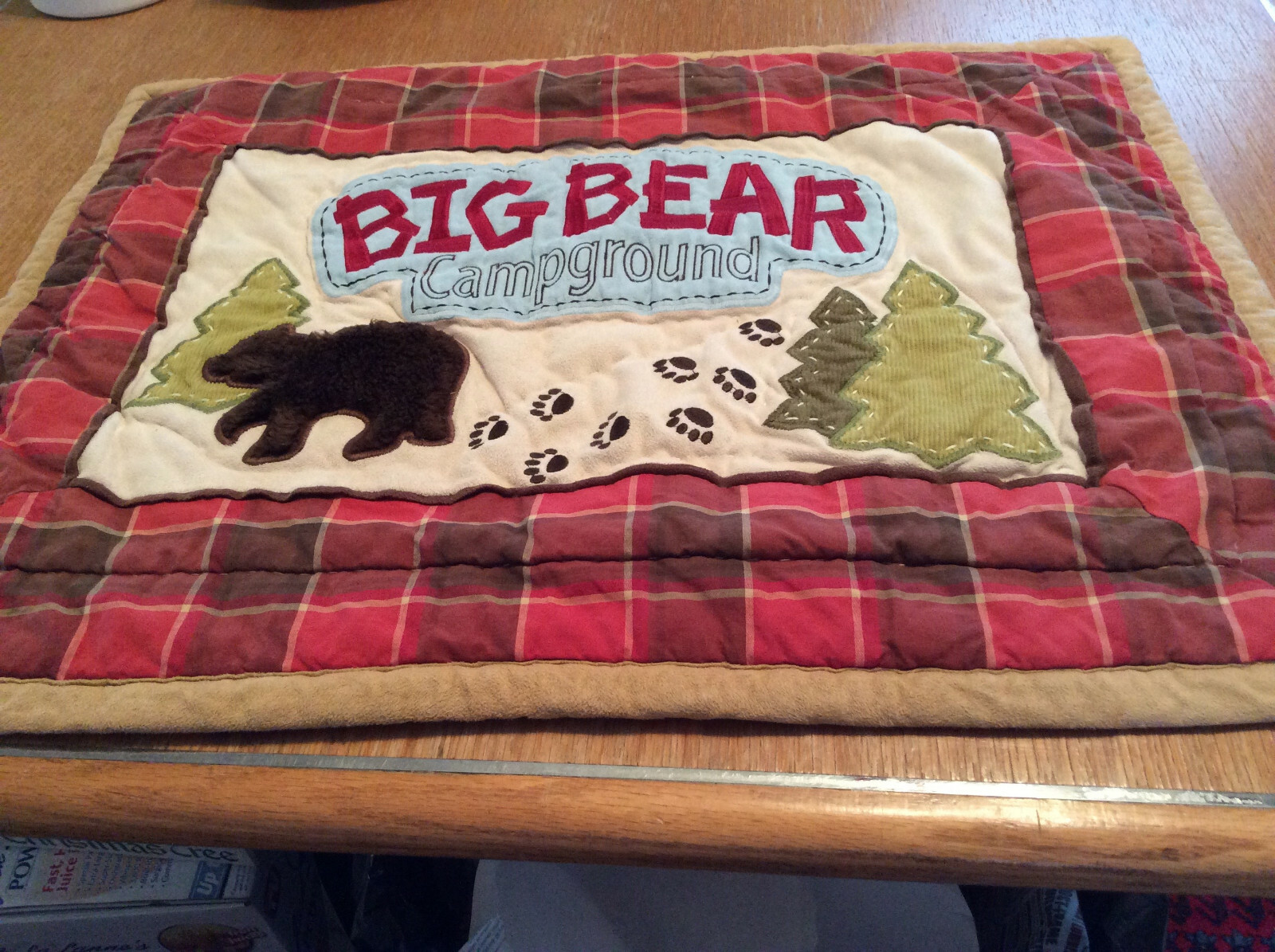 Woolrich Patchwork Big Bear Campground Quilted Pillow Shams (2) Red Plaid