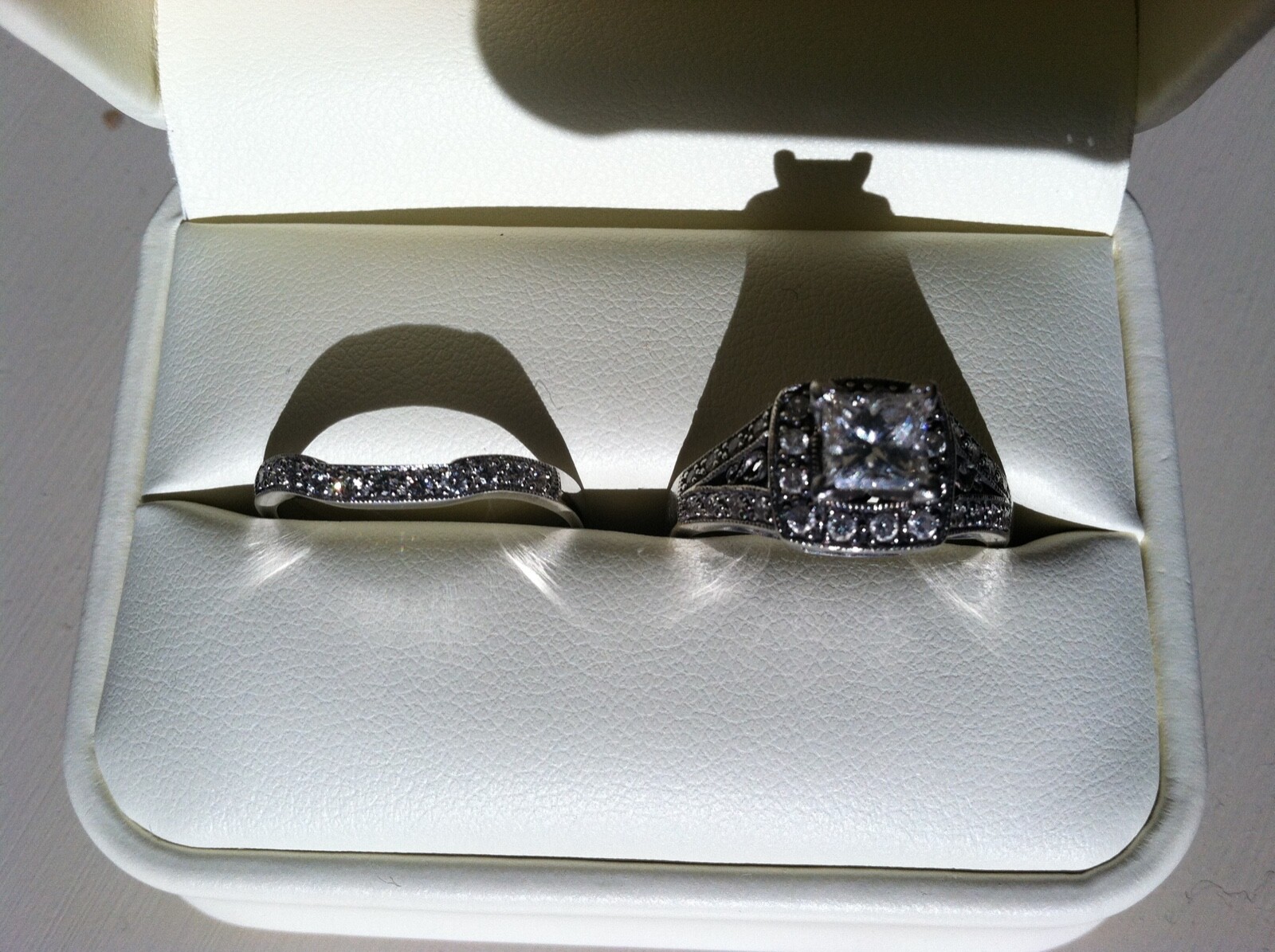 Gorgeous Engagement and Wedding Ring Set
