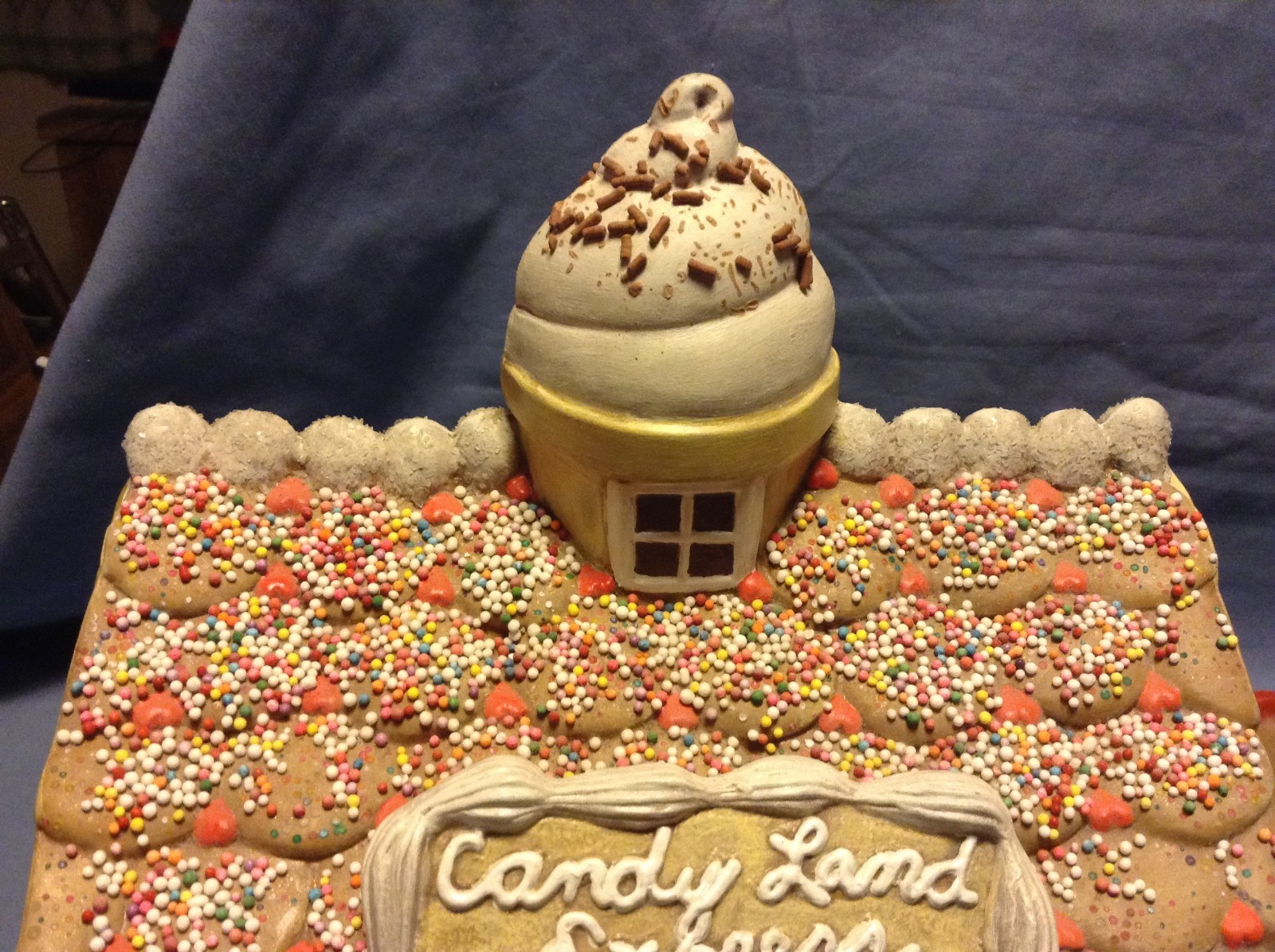 GINGERBREAD Man Cookie CAROUSEL Train Music Box House Candy Land Express Ceramic