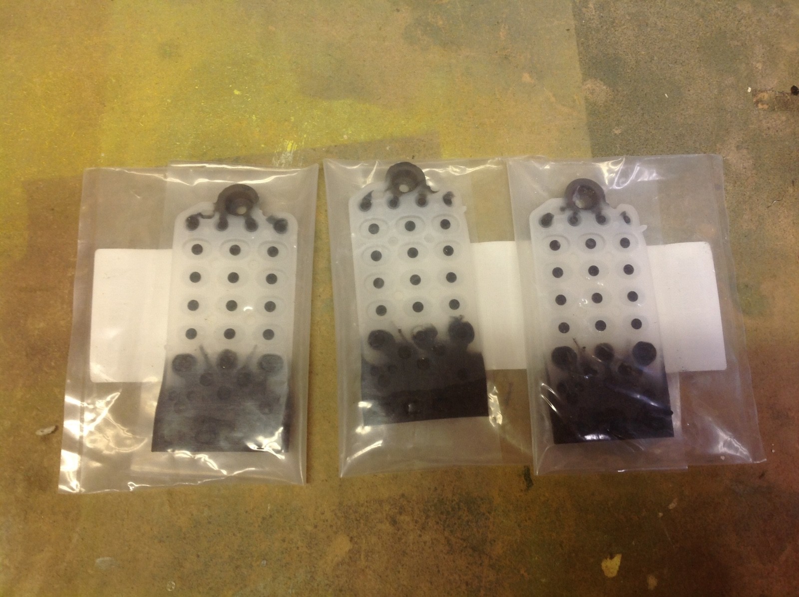 PANASONIC TELEPHONE KEYPADS (3)......#PQSX10124Y......NOS.....LOOK!